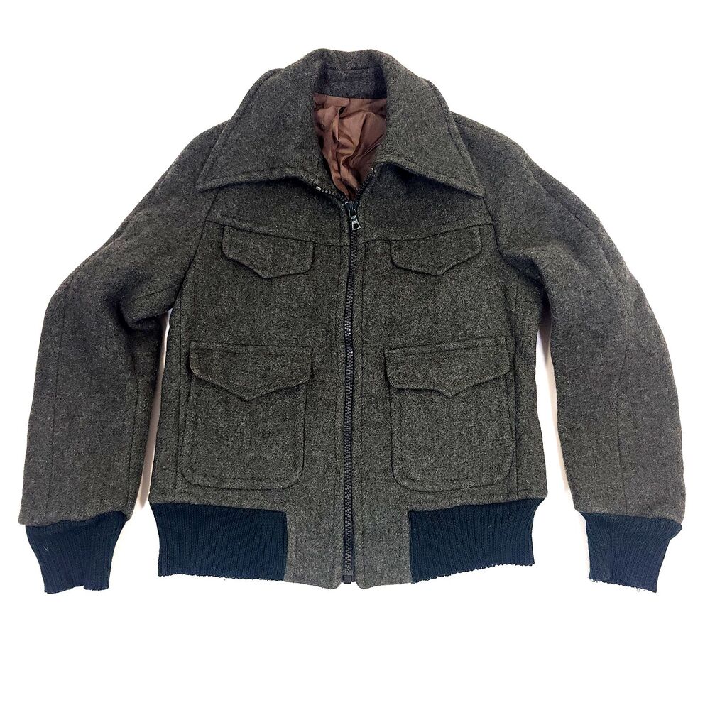 Ted Lapidus Diffusion Coat Women's Size M? Wool France Sport Jacket Green VTG